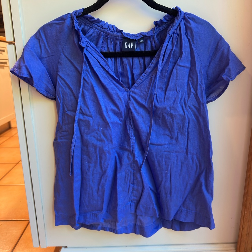 GAP Women's Vibrant Blue Blouse